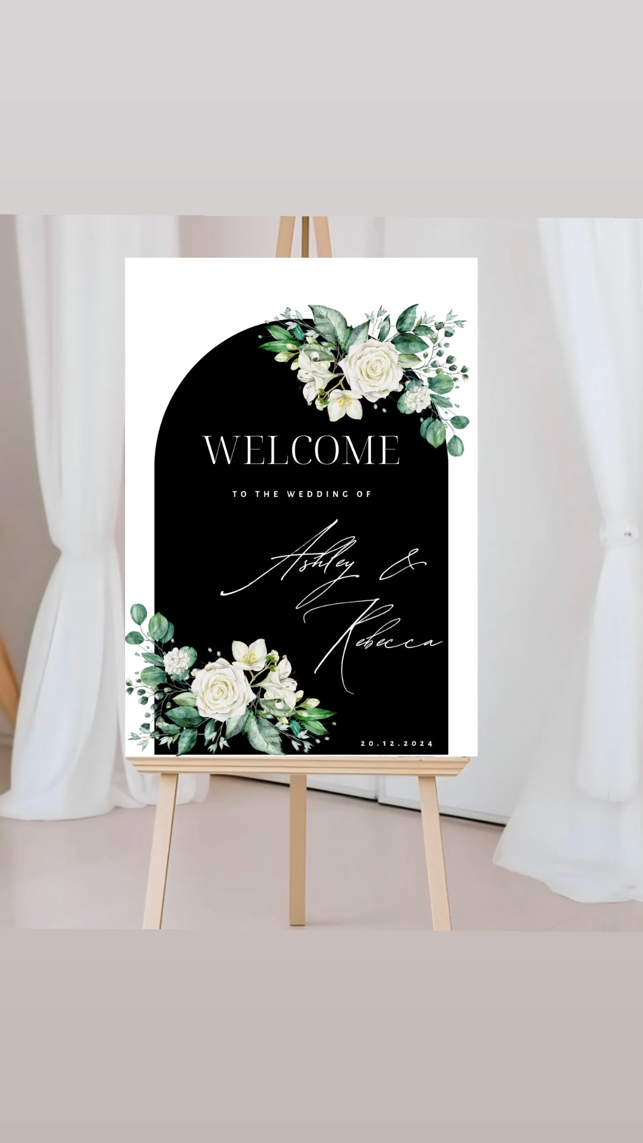 Welcome to the wedding sign (A2)